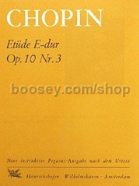 Etüde E-Dur "Tristesse" op. 10/3 (Performance Score)