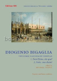 Two comic cantatas in Venetian (Soprano & Basso Continuo Score & Part)