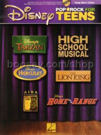 Disney Pop & Rock For Teens Young Men's Ed (Book & CD)