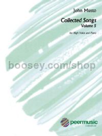 Collected Songs, Vol. 5 for high voice & piano