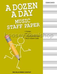 A Dozen a Day – Music Staff Paper