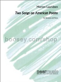 2 Songs on American Poems for baritone & piano