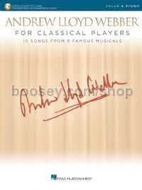 Andrew Lloyd Webber For Classical Players - Cello & Piano (Book & Online Audio)