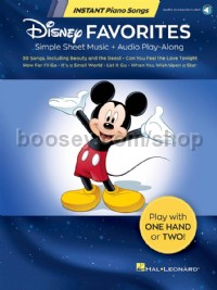 Instant Piano Songs Disney Favorites (Book & Online Audio)