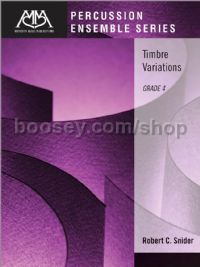 Timbre Variations for percussion ensemble (score & parts)