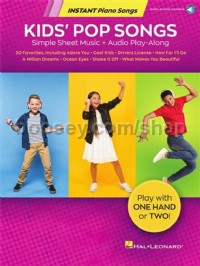Kids' Pop Songs - Instant Piano Songs (Book & Online Audio)