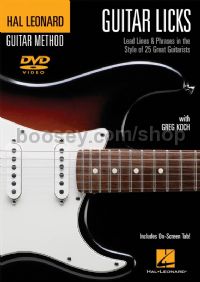 Guitar Licks hal Leonard Guitar Method DVD