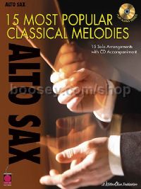 15 Most Popular Classical Melodies Alto Sax Bk/CD