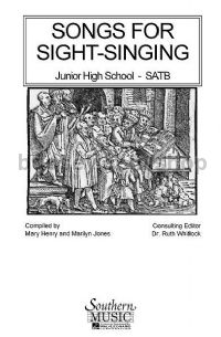 Songs for Sight Singing, Vol. 1: Junior High for SATB choir