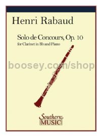 Solo de Concours for clarinet & piano