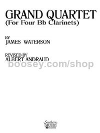 Grand Quartet for clarinet quartet (score)