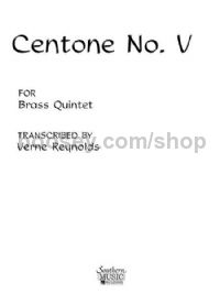 Centone No. 5 for brass quintet (score)
