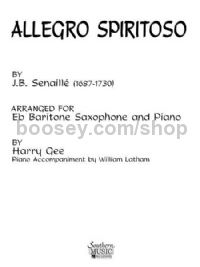 Allegro Spiritoso for baritone saxophone & piano