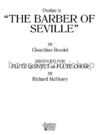 Overture to The Barber of Seville for flute ensemble (score & parts)