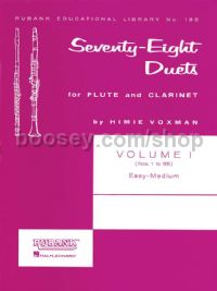 78 Duets for Flute and Clarinet, Vol. 1