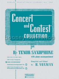 Concert and Contest Collection for Tenor Saxophone for piano accompaniment