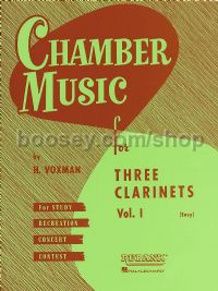 Three Clarinets, Vol. 1 (score & parts)