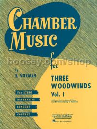 Chamber Music for Three Woodwinds, Vol. 1 for flute, oboe, clarinet