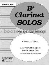 Concertino Op. 26 for clarinet & piano