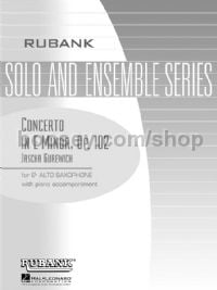 Concerto in E minor op. 102 for alto saxophone & piano