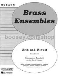 Aria and Minuet for brass quintet (score & parts)