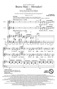 Bruno Mars - Hitmaker! (Medley) (2-Part Choir & Piano)