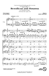 Benedictus And Hosanna (3-Part) (SAB & Piano)