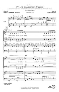 What Sweeter Music (SATB)