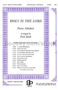Holy is the Lord for choir