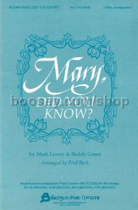 Mary Did You Know? for 2-part voices