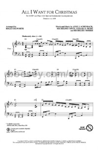 All I Want for Christmas (SATB)