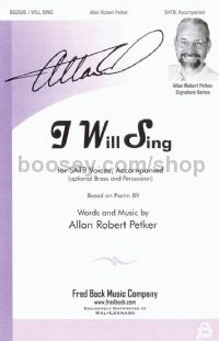 I Will Sing for SATB choir