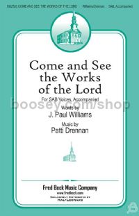 Come and See the Works of the Lord for SAB choir