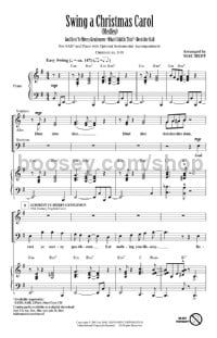 Swing a Christmas Carol (Medley) (SAB & Piano)