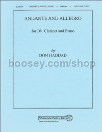 Andante and Allegro for Clarinet Solo