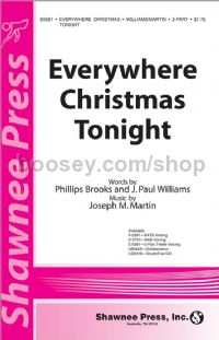 Everywhere Christmas Tonight for 2-part voices