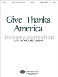 Give Thanks, America (score)
