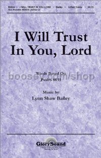 I Will Trust in You, Lord for 2-part voices