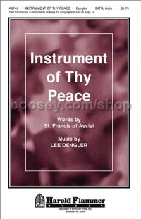 Instrument of Thy Peace for SATB & flute