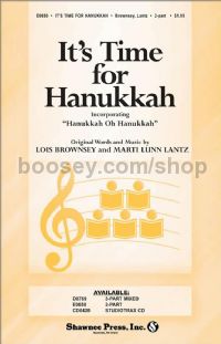 It's Time for Hanukkah for 2-part voices