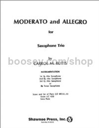Moderato and Allegro for Saxophone Trio