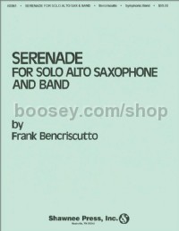 Serenade for Solo Alto Saxophone and Band (score & parts)