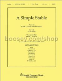 A Simple Stable (from The Wondrous Story) - instrumental accompaniment (set of parts)