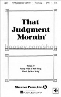 That Judgment Mornin' for SATB choir