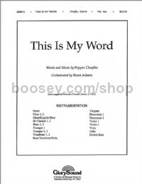 This is My Word - orchestra (score & parts)