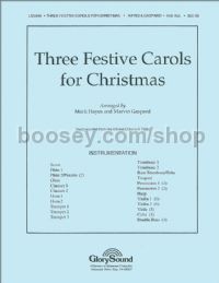 Three Festive Carols for Christmas - orchestra (score & parts)