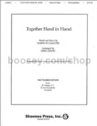 Together, Hand in Hand for trumpet, saxophone & trombone parts (score & parts)