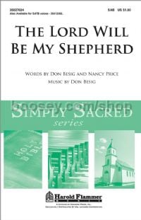 The Lord Will Be My Shepherd for SAB choir
