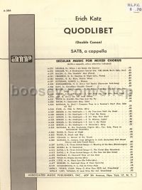 Quodlibet Unac (Double Cannon) - SATB A Cappella