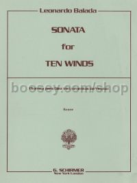 Sonata for 10 Winds Score Playing Score